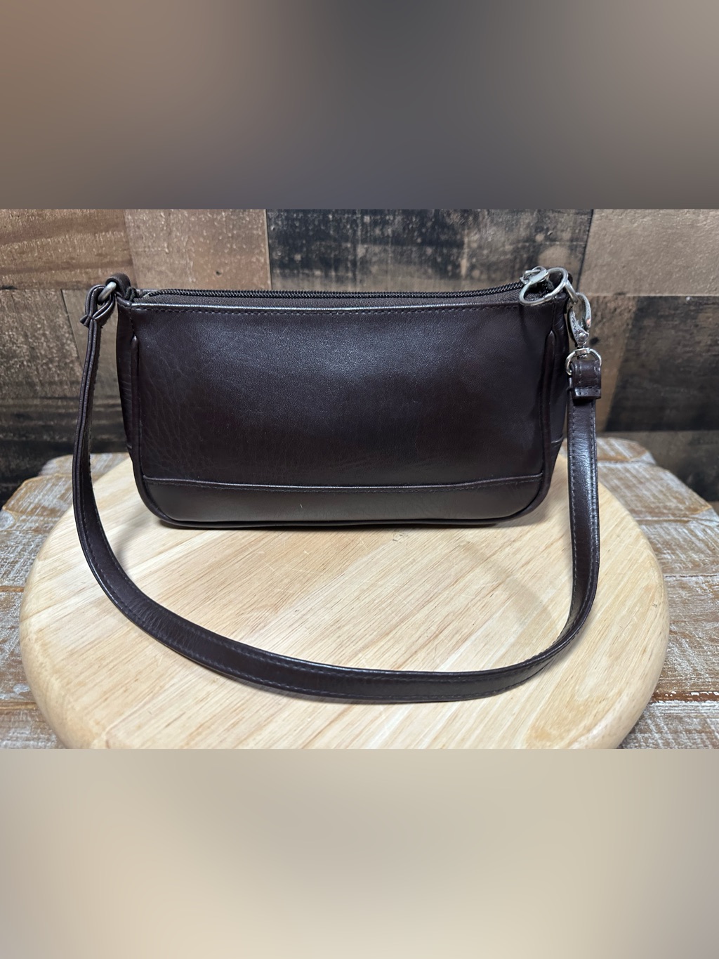 Vintage Coach Brown Leather Shoulder Bag Purse Usa Glove Tanned Cowhide 9096